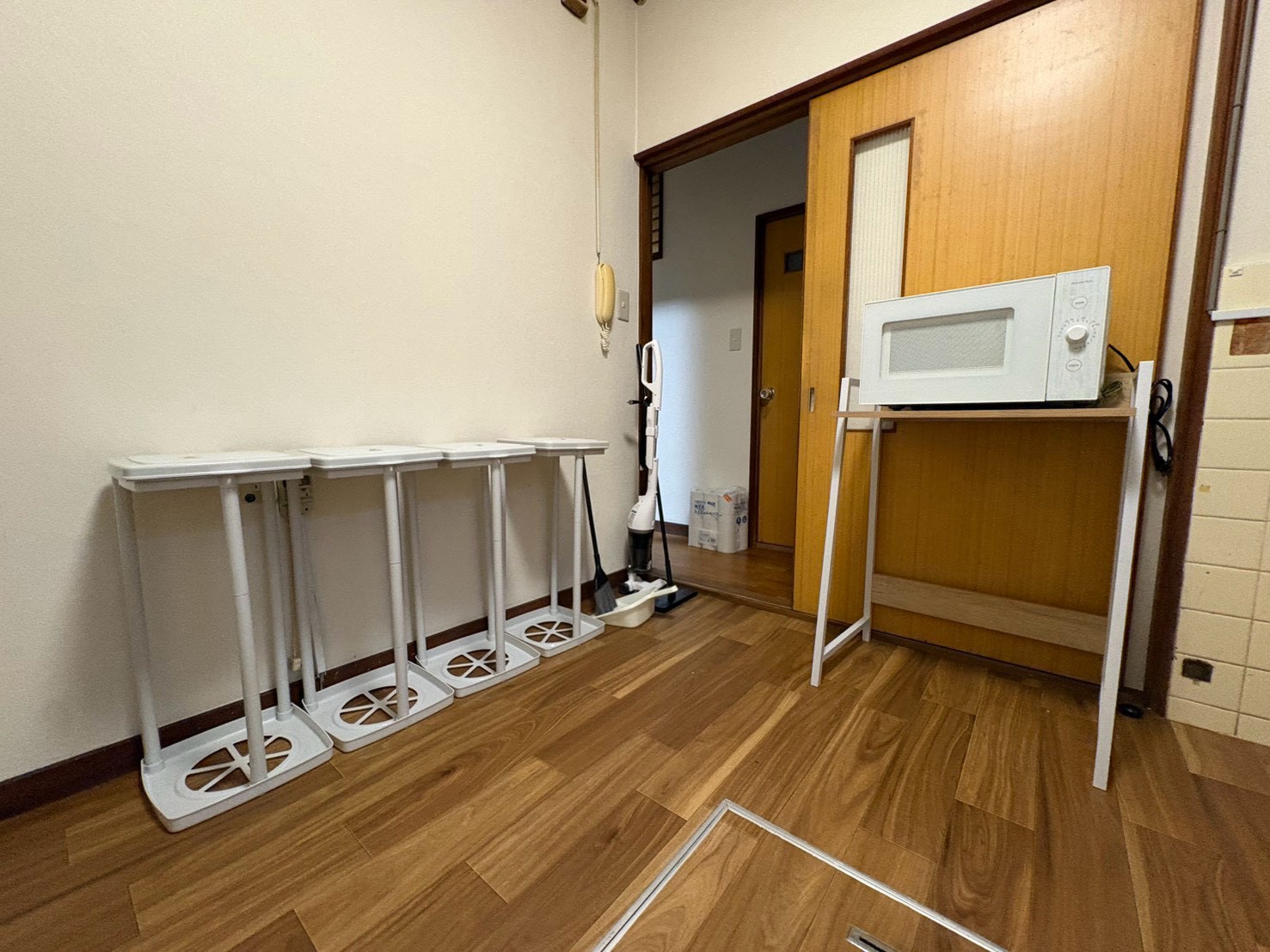 電子レンジのある共用スペース